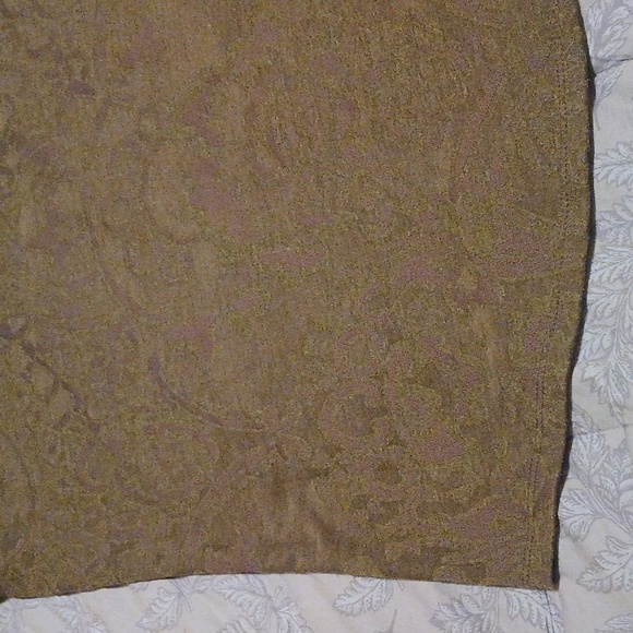 Simply Vera Vera Wang Short Sleeve Top in Olive Green Size M - Picture 6 of 10